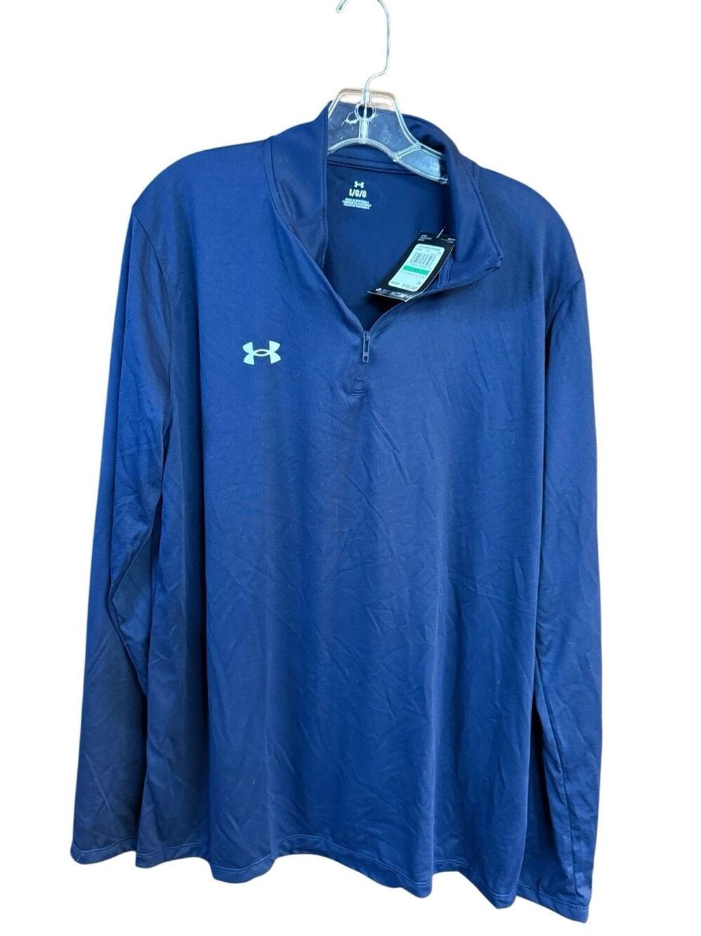 Under Armour Men's Team Tech Quarter-Zip Pullover / Navy , Sz L NWT